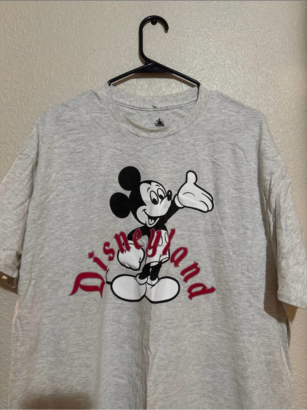 Disney Light Gray Mickey Mouse Disneyland Graphic Tee